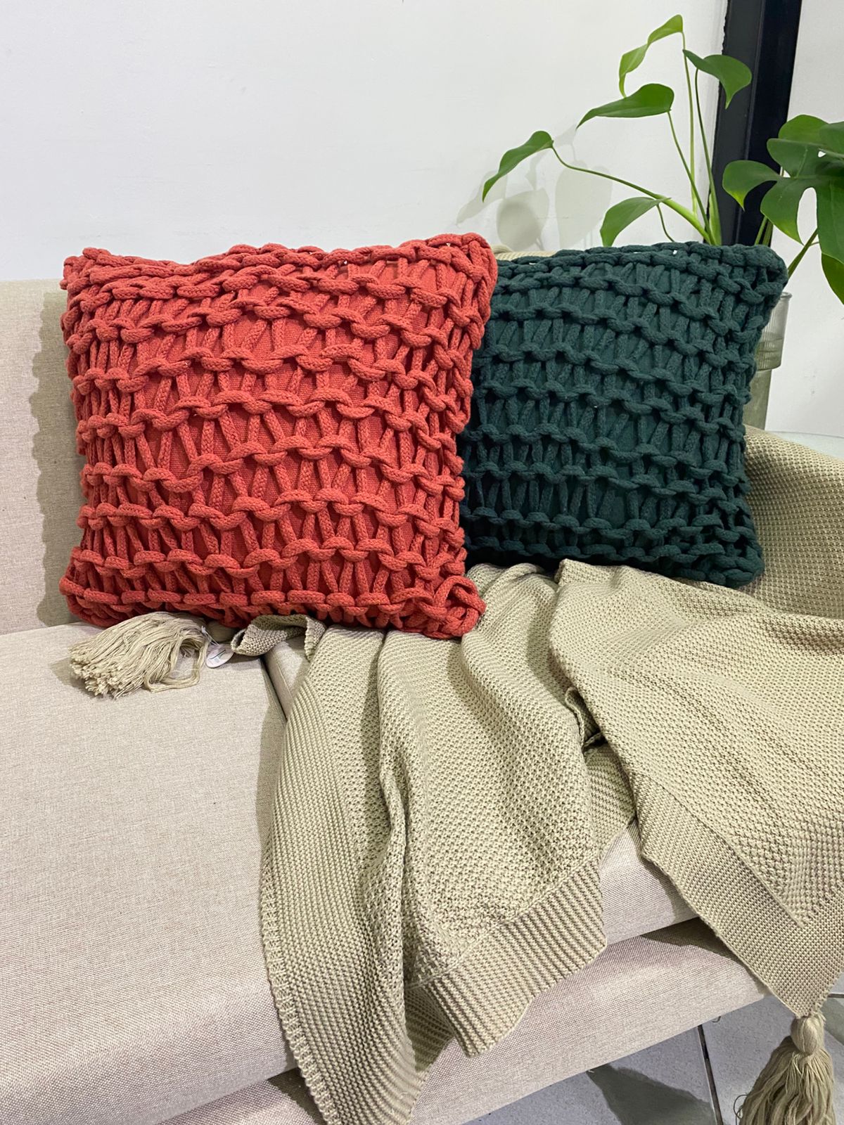 Kit 2 Capas em Macramê - Patrícia