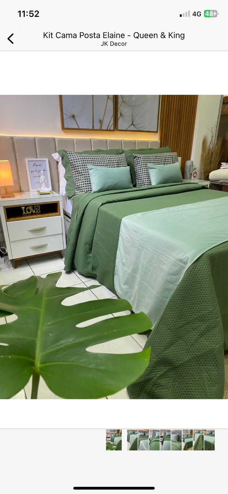 Kit Cama Posta Lorena - Queen & King